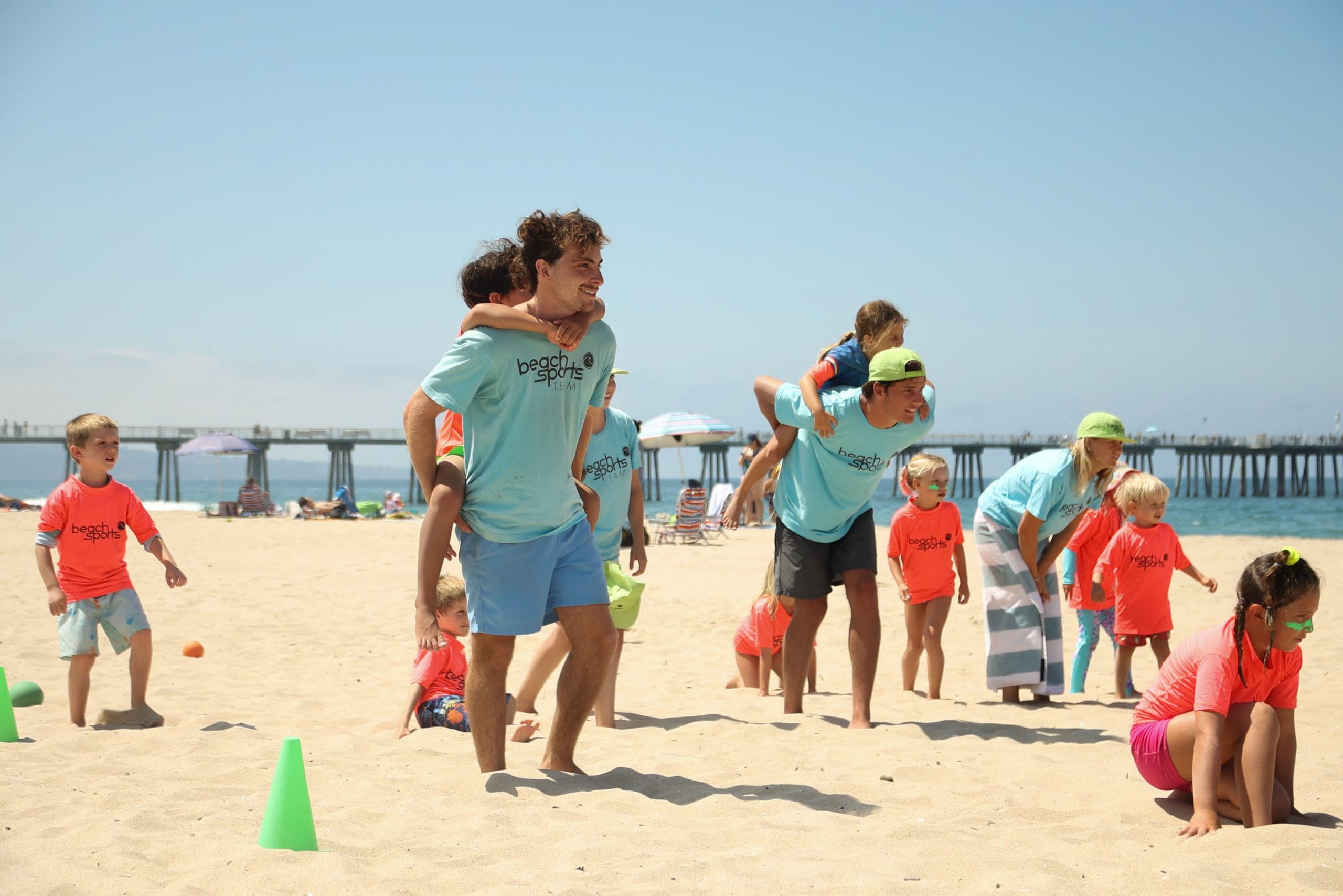 BeachSports campers on the sand at Redondo Beach